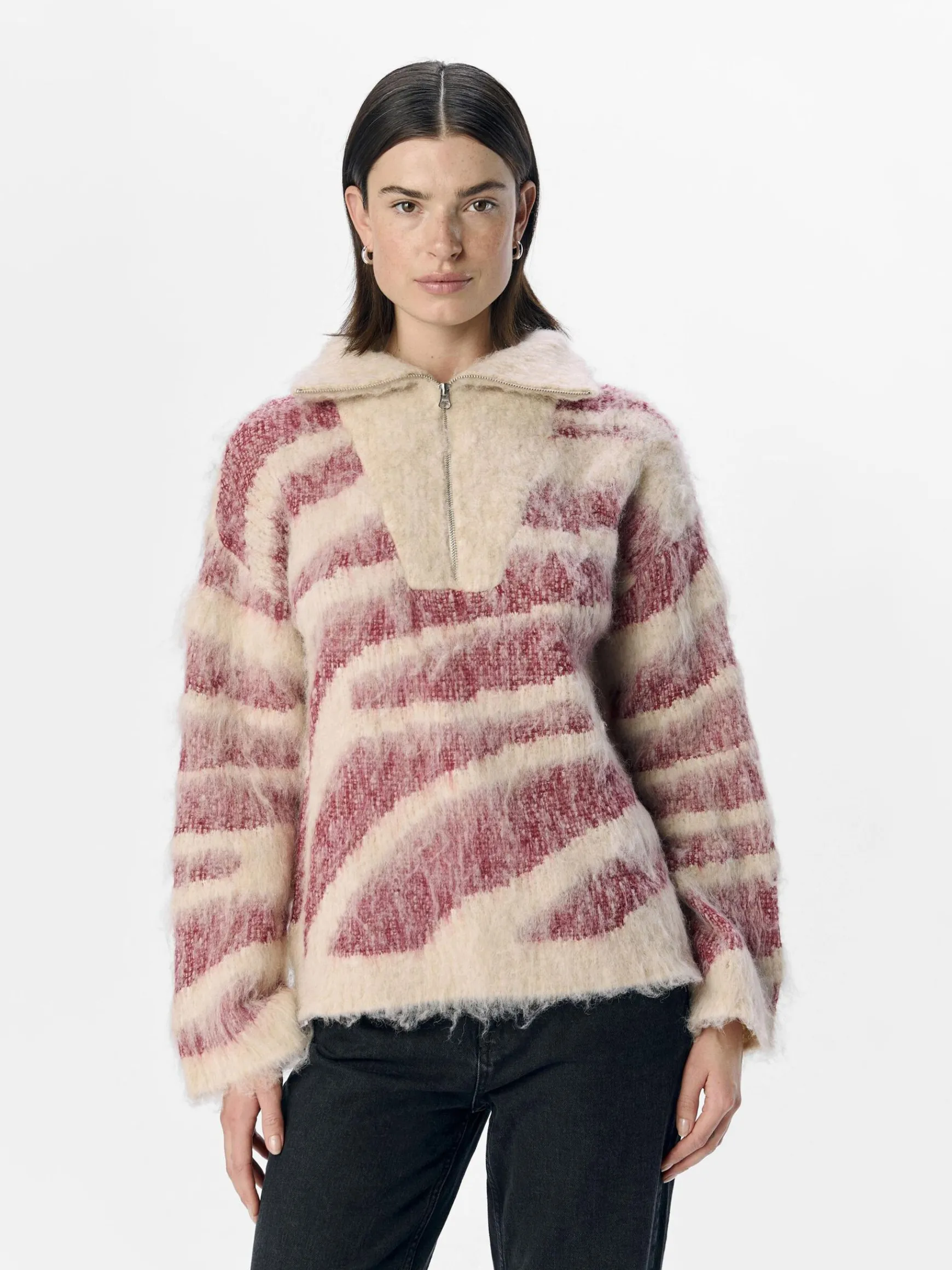 Dame OBJECT STRIKKET PULLOVER