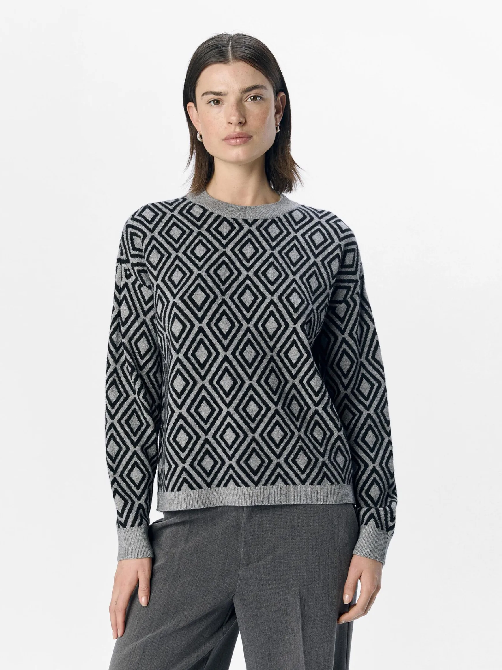 Dame OBJECT STRIKKET PULLOVER
