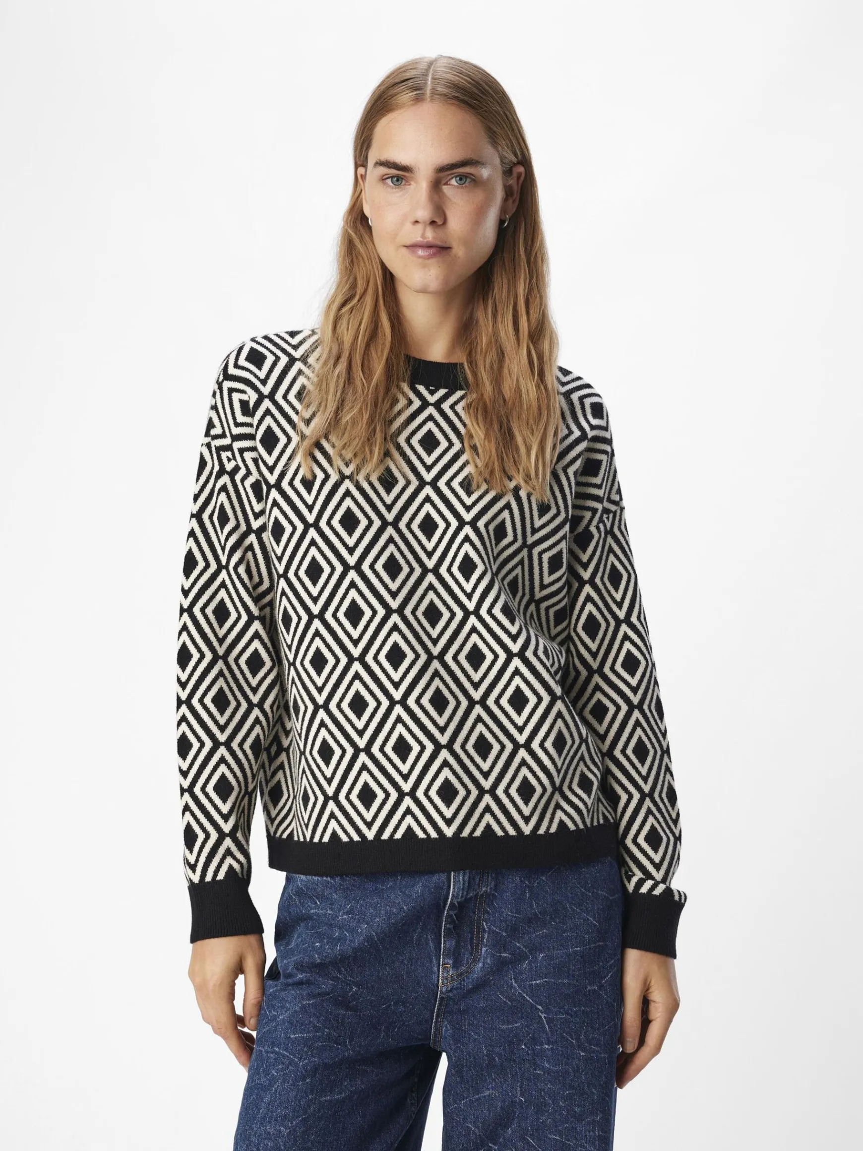 Dame OBJECT STRIKKET PULLOVER