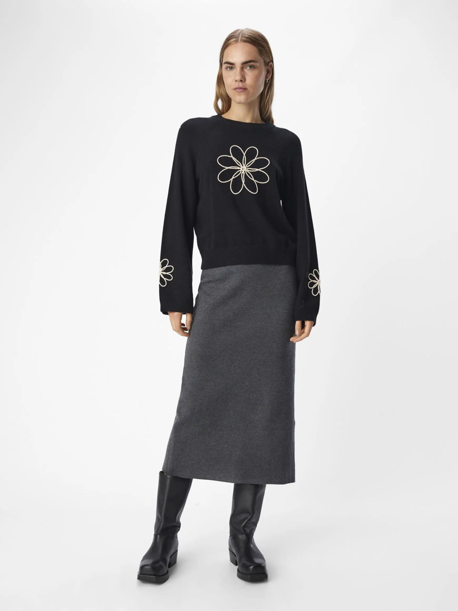 Dame OBJECT STRIKKET PULLOVER