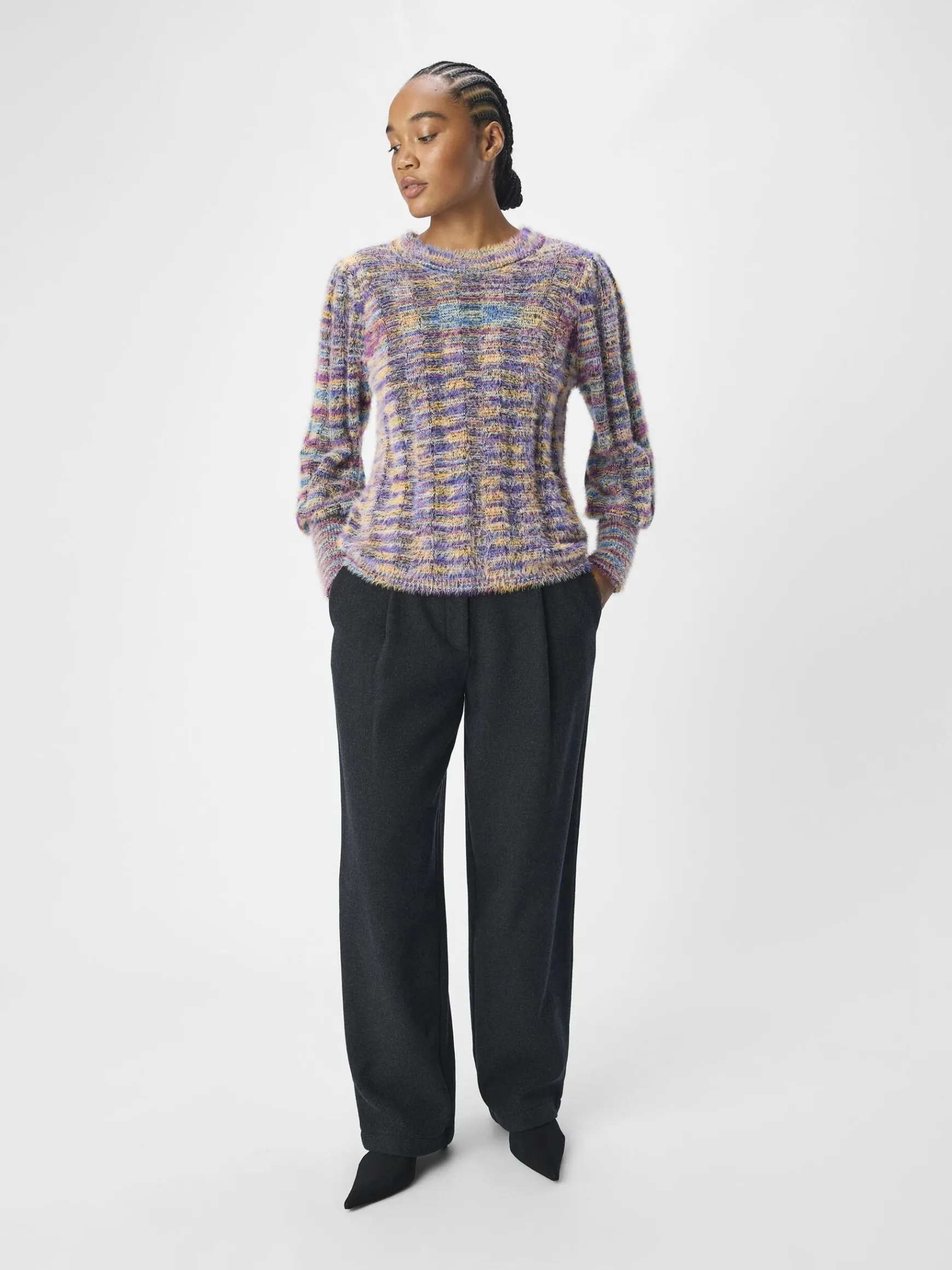 Dame OBJECT STRIKKET PULLOVER