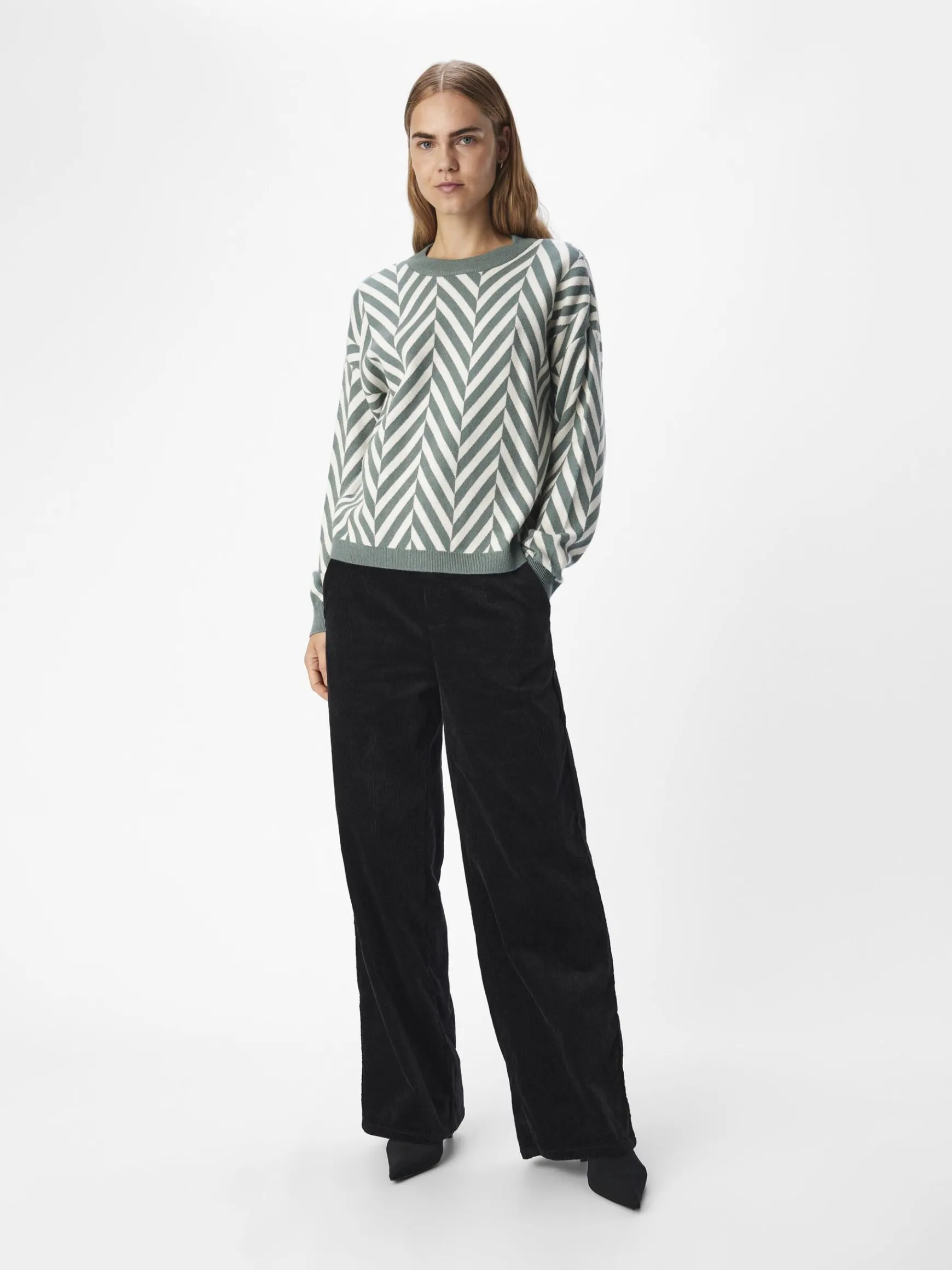 Dame OBJECT STRIKKET PULLOVER