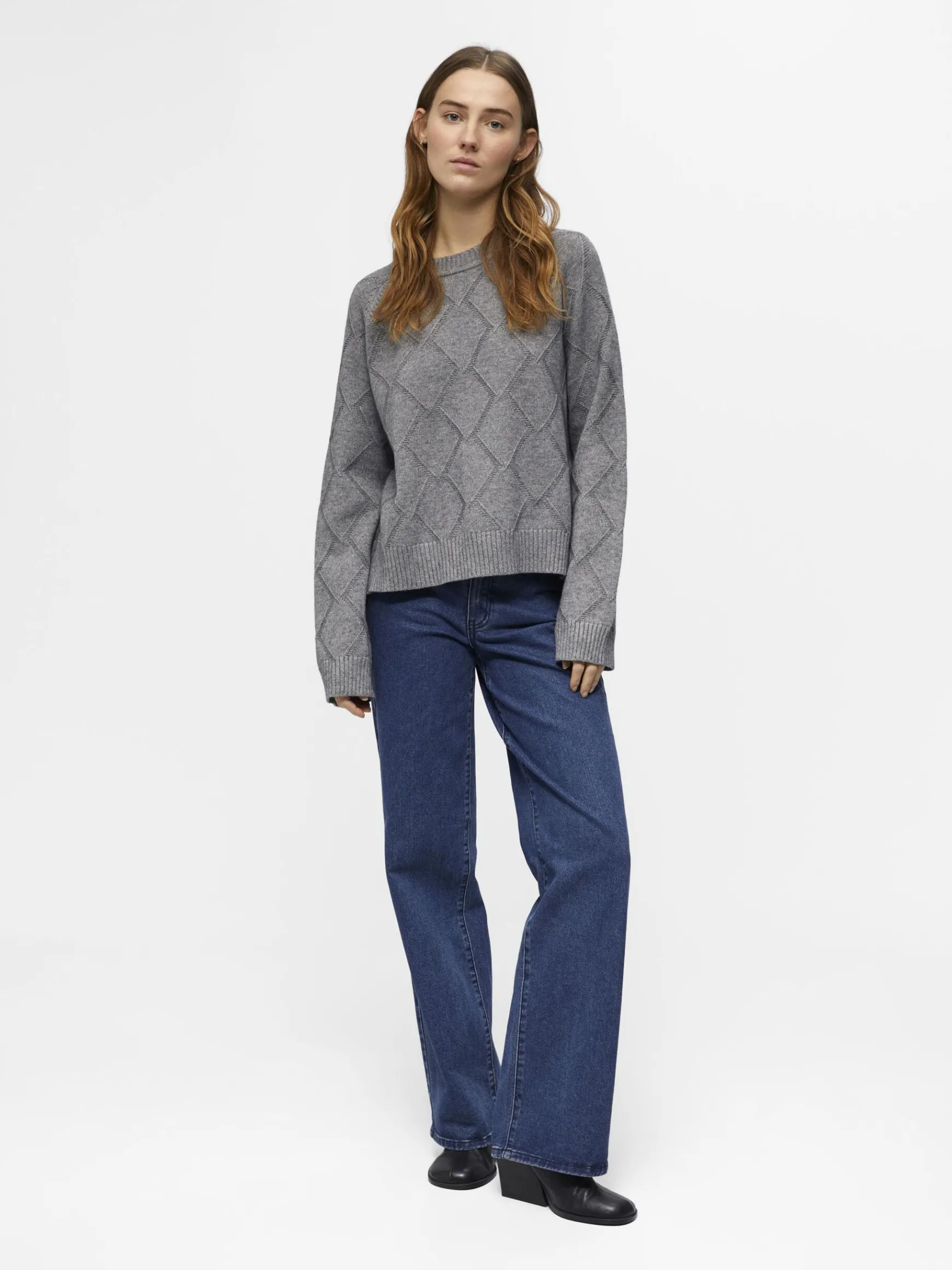 Dame OBJECT STRIKKET PULLOVER