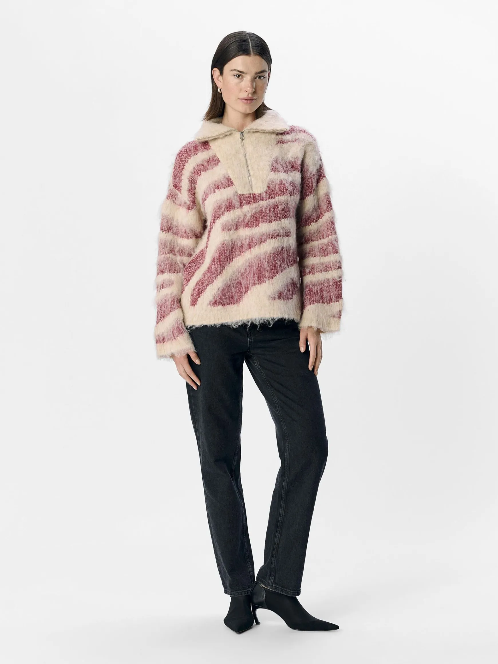 Dame OBJECT STRIKKET PULLOVER