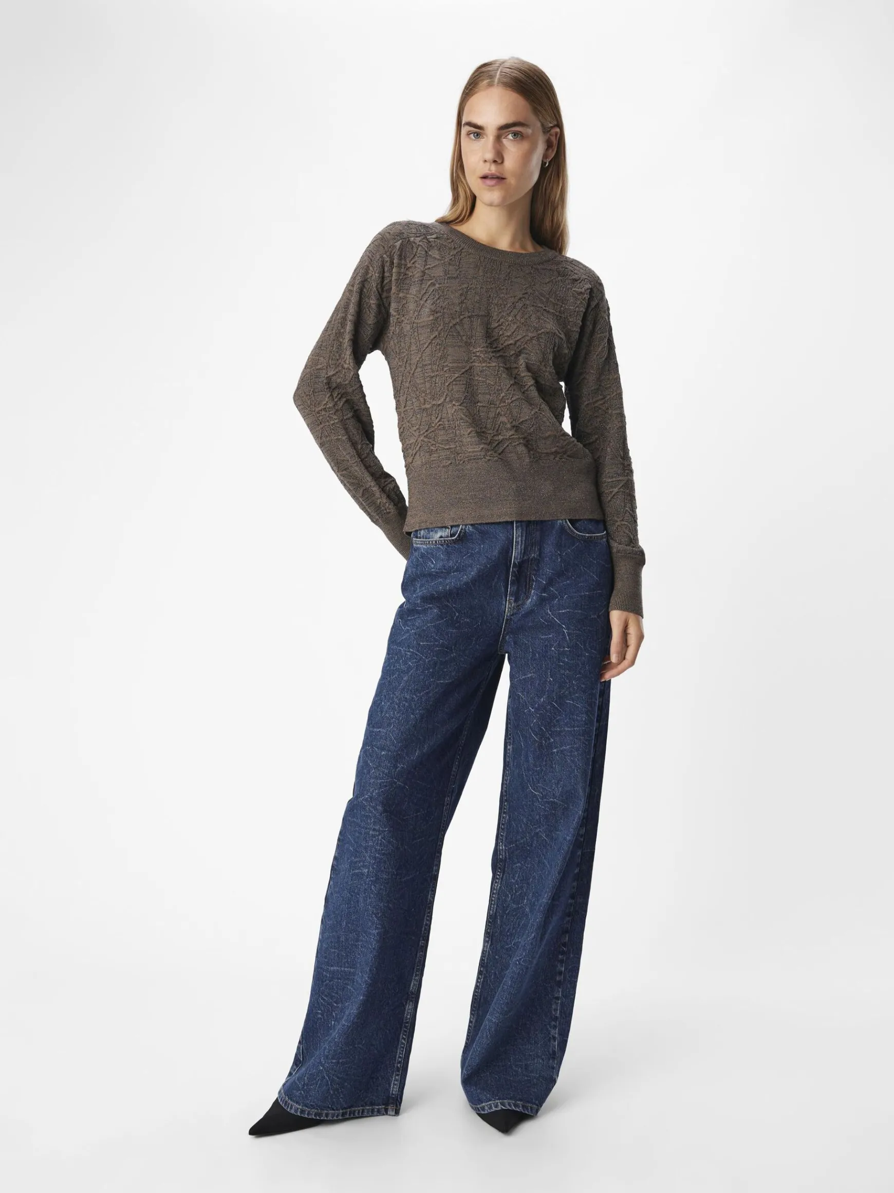 Dame OBJECT STRIKKET PULLOVER