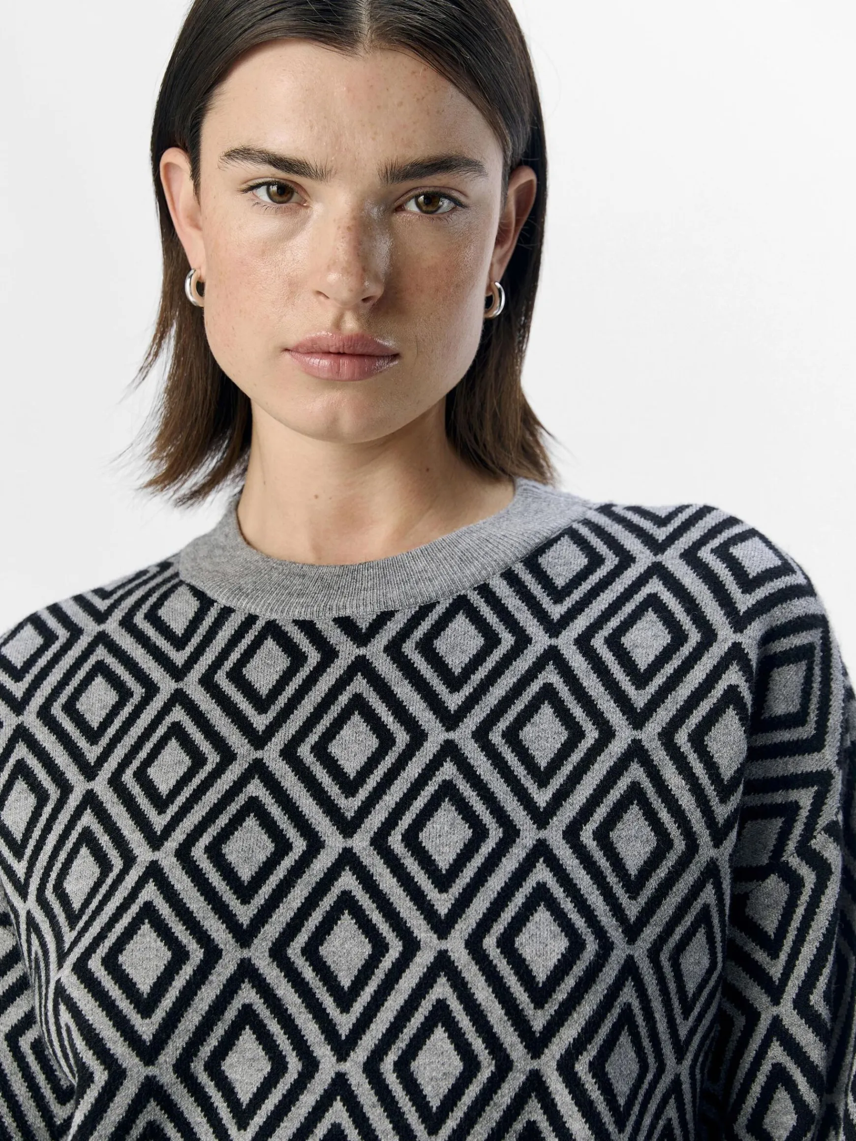 Dame OBJECT STRIKKET PULLOVER
