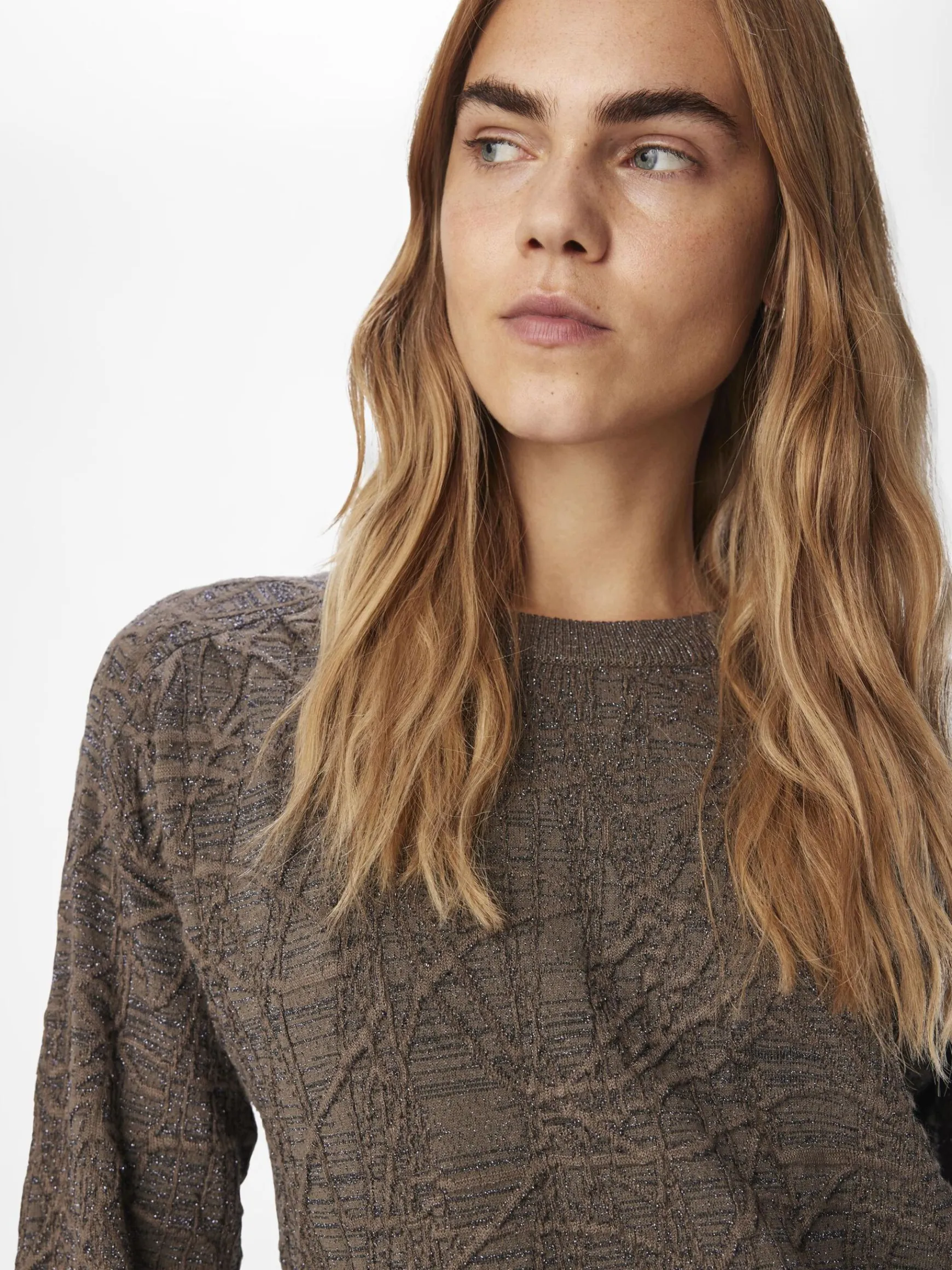 Dame OBJECT STRIKKET PULLOVER