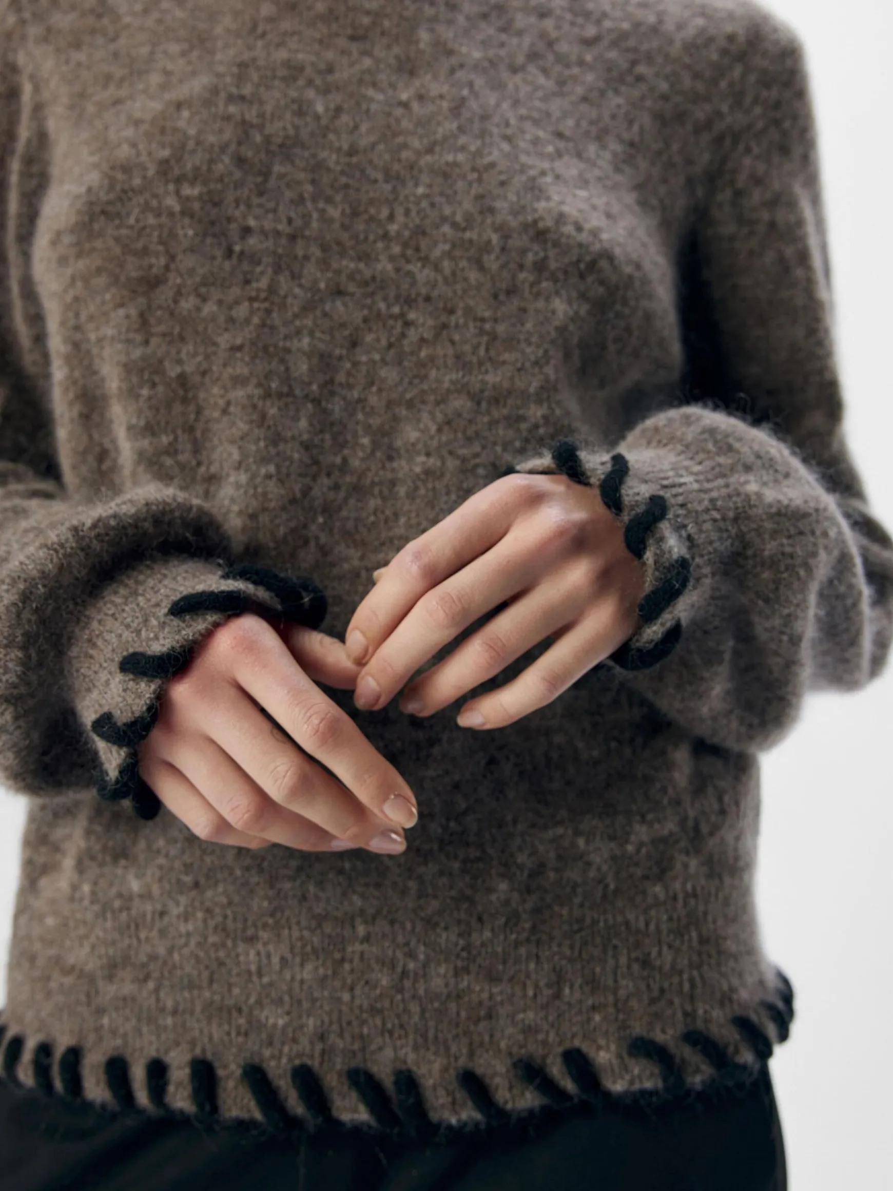 Dame OBJECT STRIKKET PULLOVER