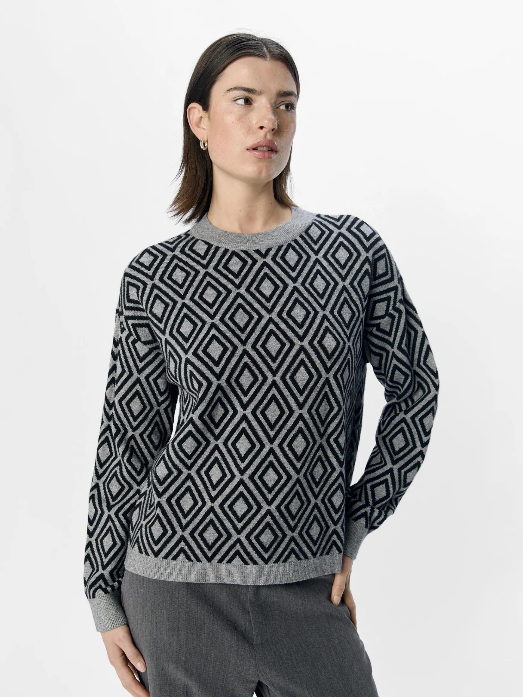 Dame OBJECT STRIKKET PULLOVER