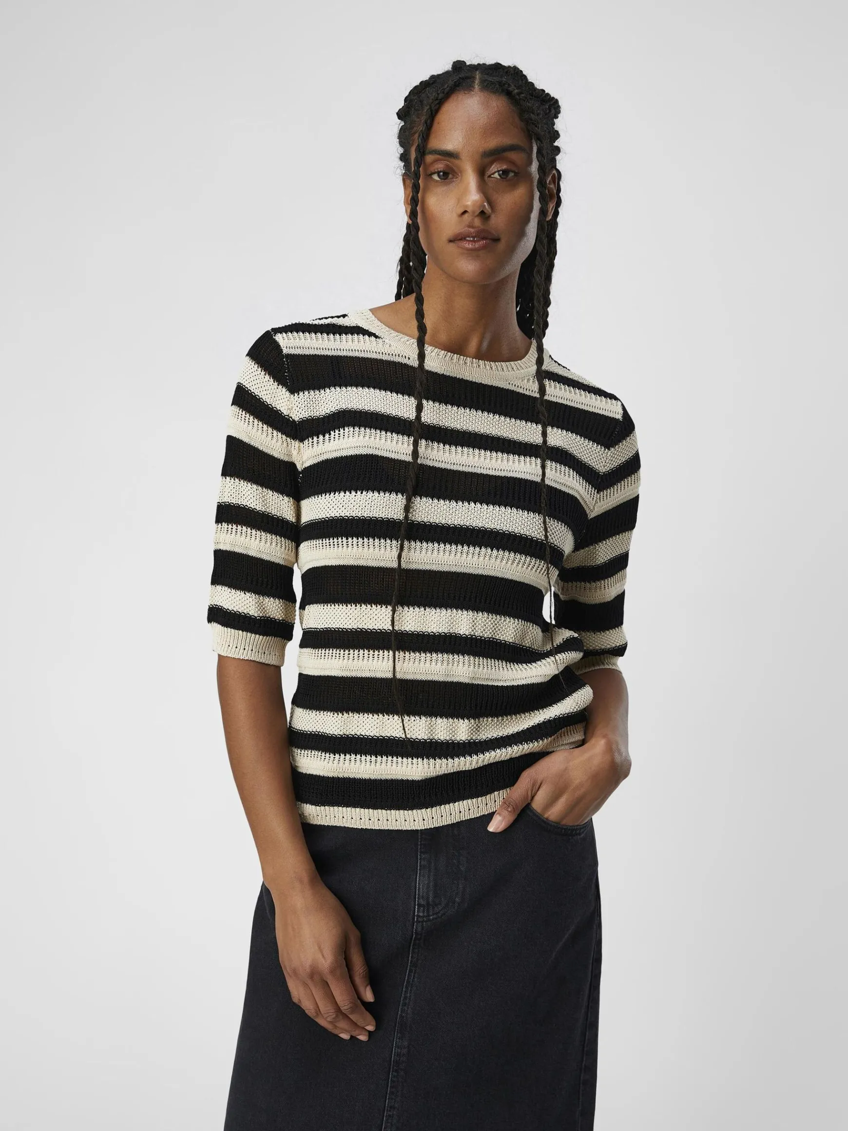 Dame OBJECT STRIKKET TOP