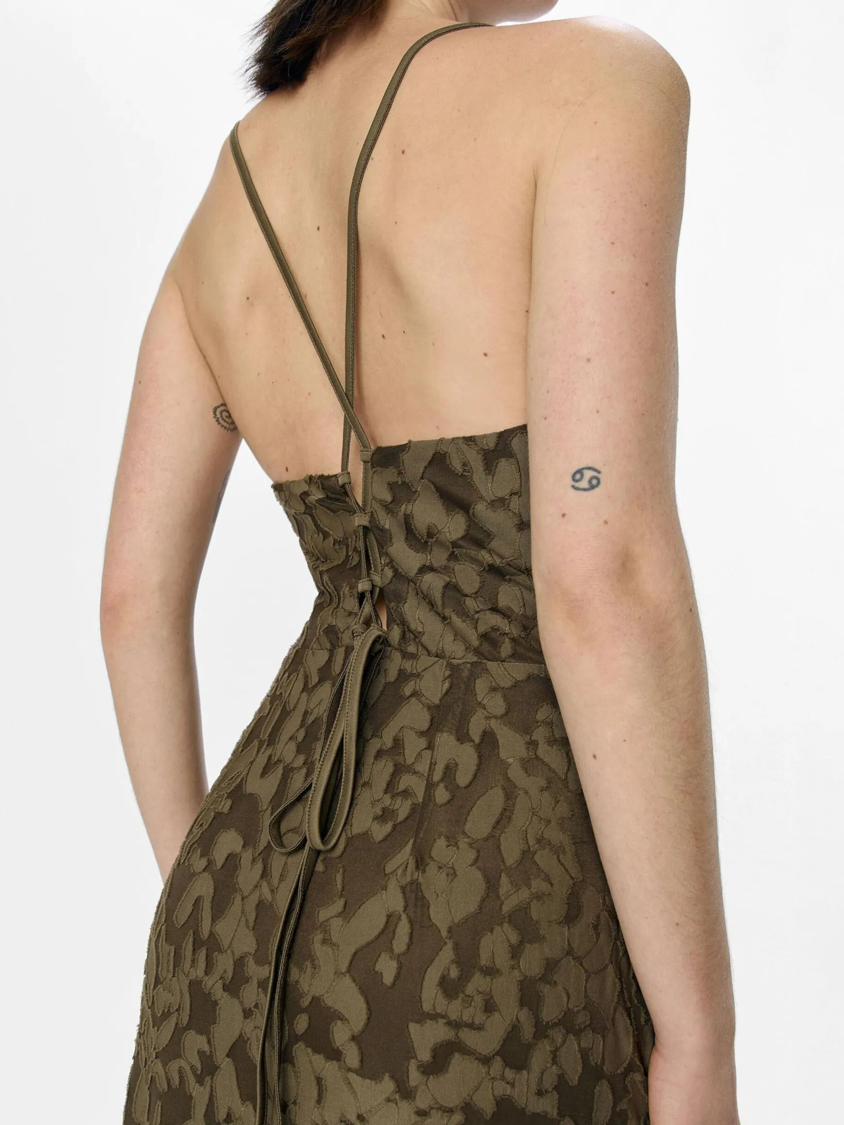 Dame OBJECT STRUKTURERET MAXIKJOLE