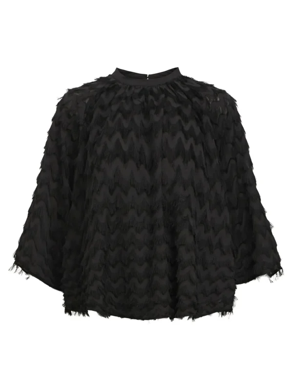 Dame OBJECT TEKSTURERET TOP