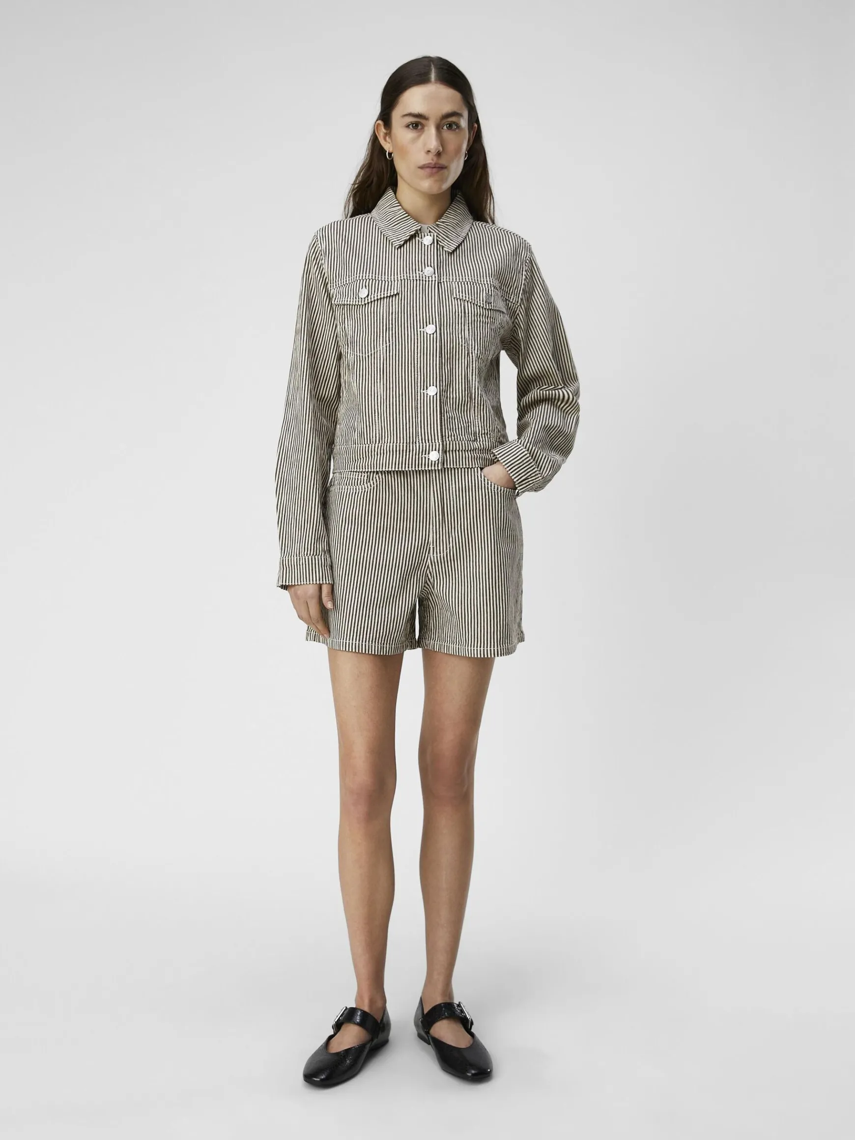 Dame OBJECT TWILL KORT JAKKE