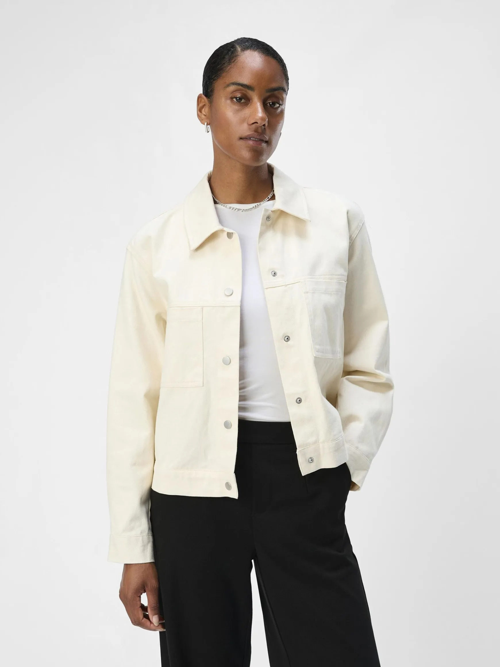 Dame OBJECT TWILL SKJORTE