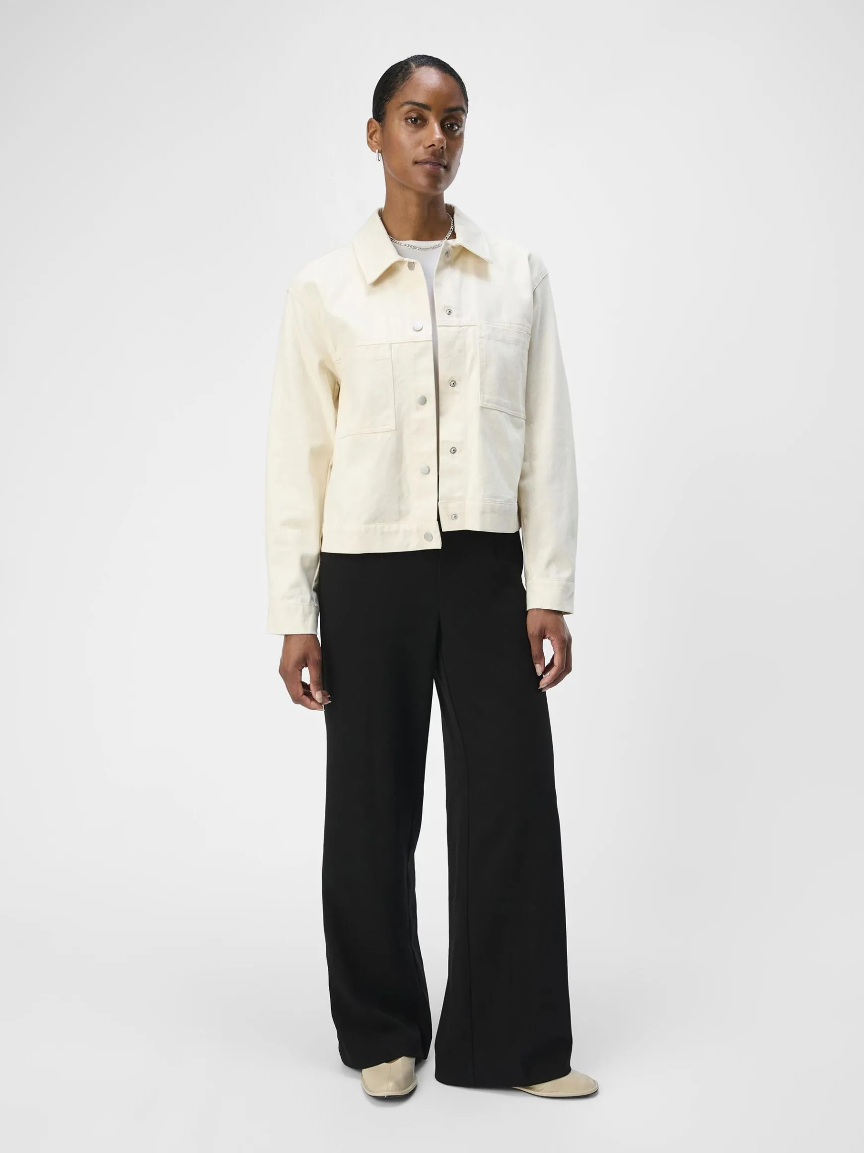 Dame OBJECT TWILL SKJORTE