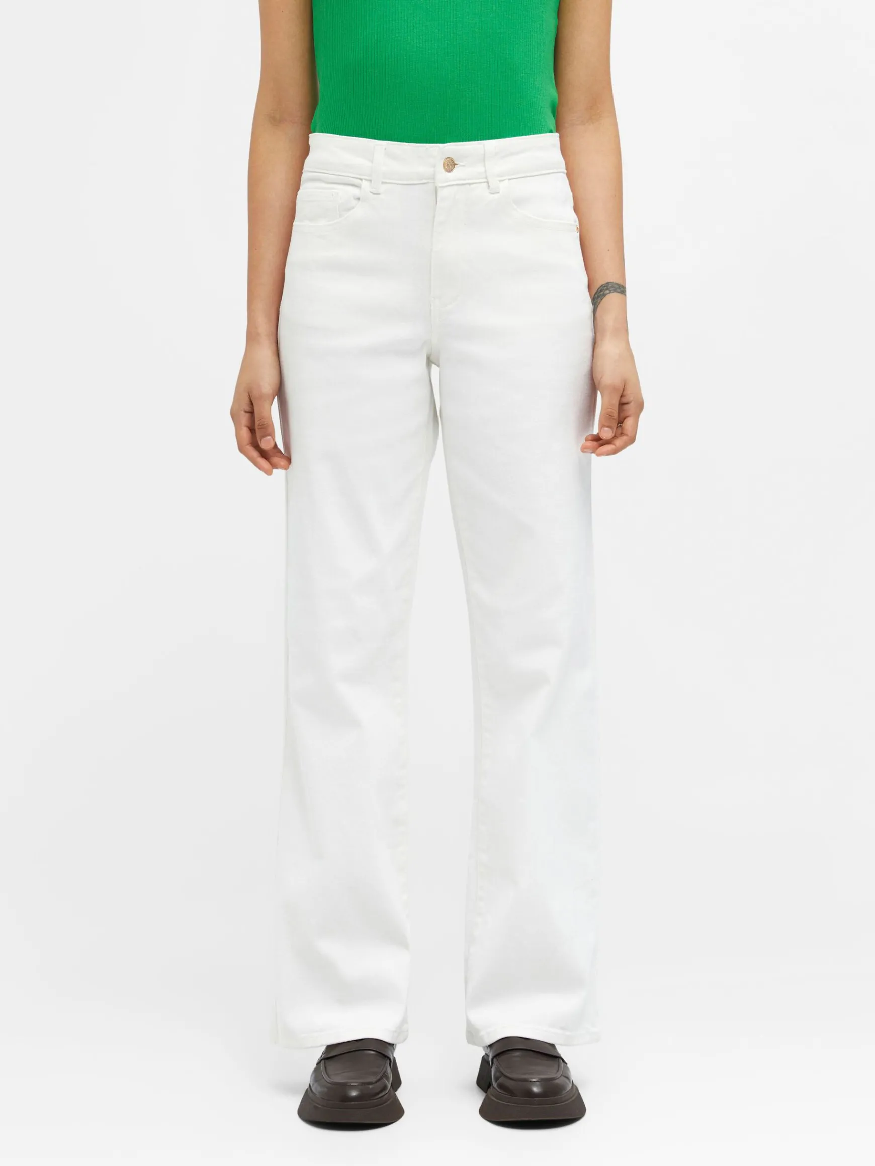 Dame OBJECT TWILL WIDE FIT JEANS