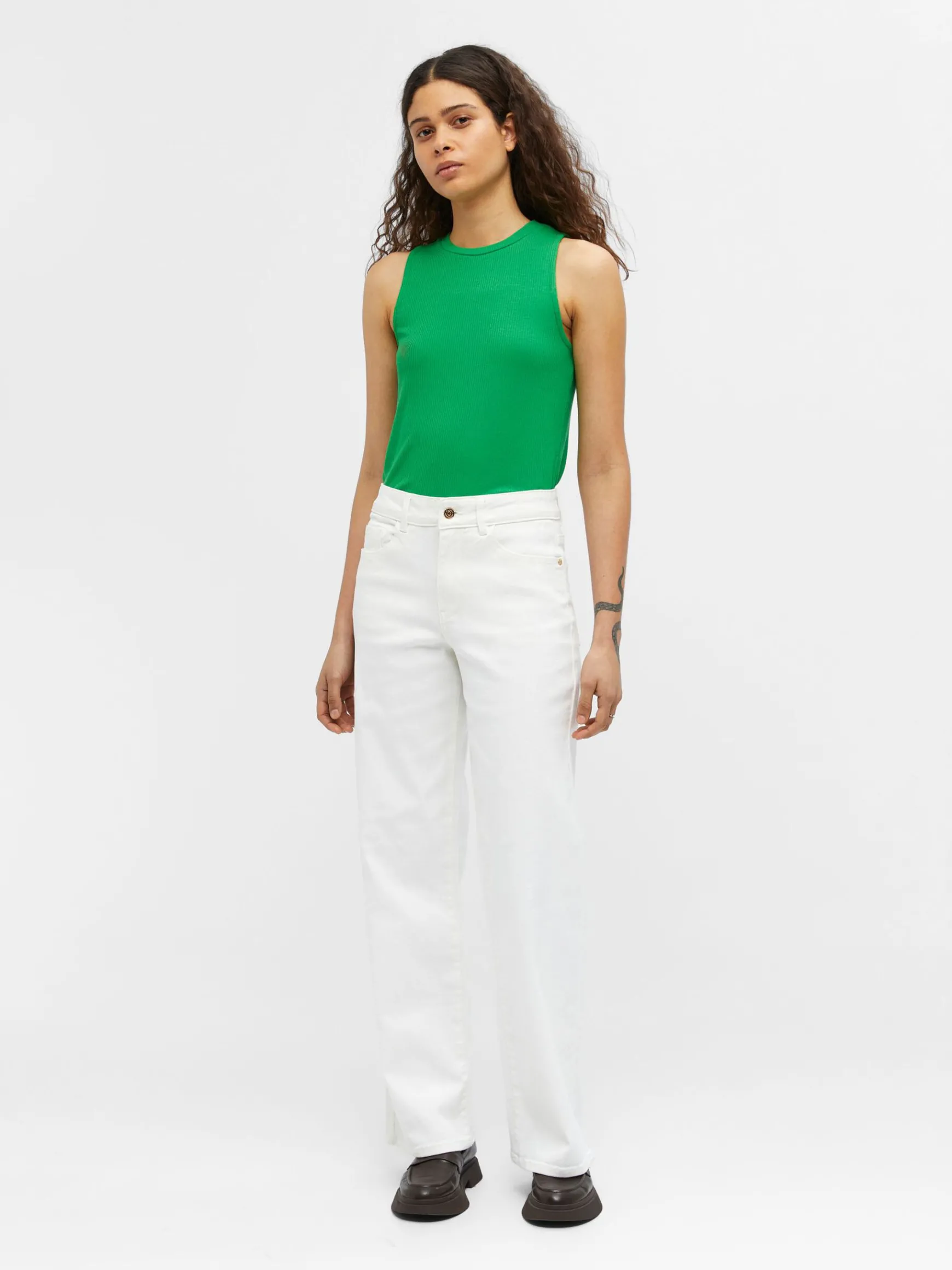 Dame OBJECT TWILL WIDE FIT JEANS