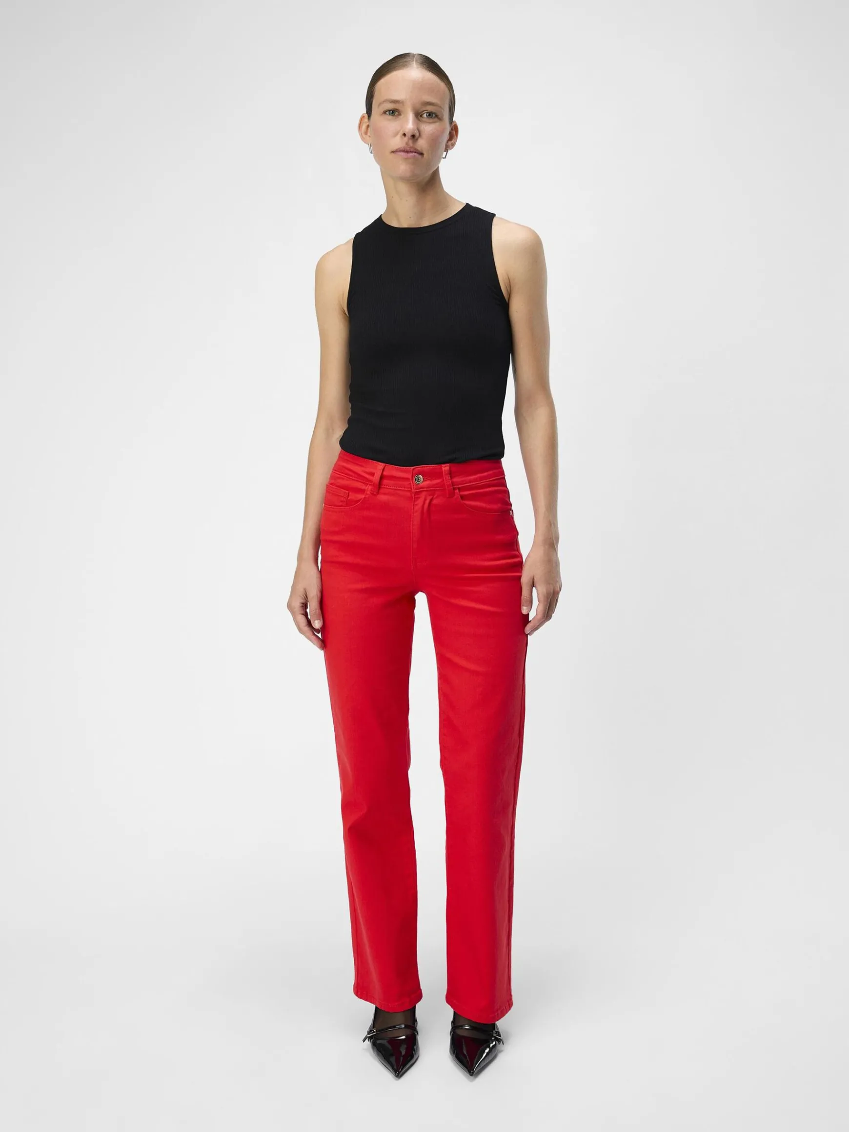 Dame OBJECT TWILL WIDE FIT JEANS