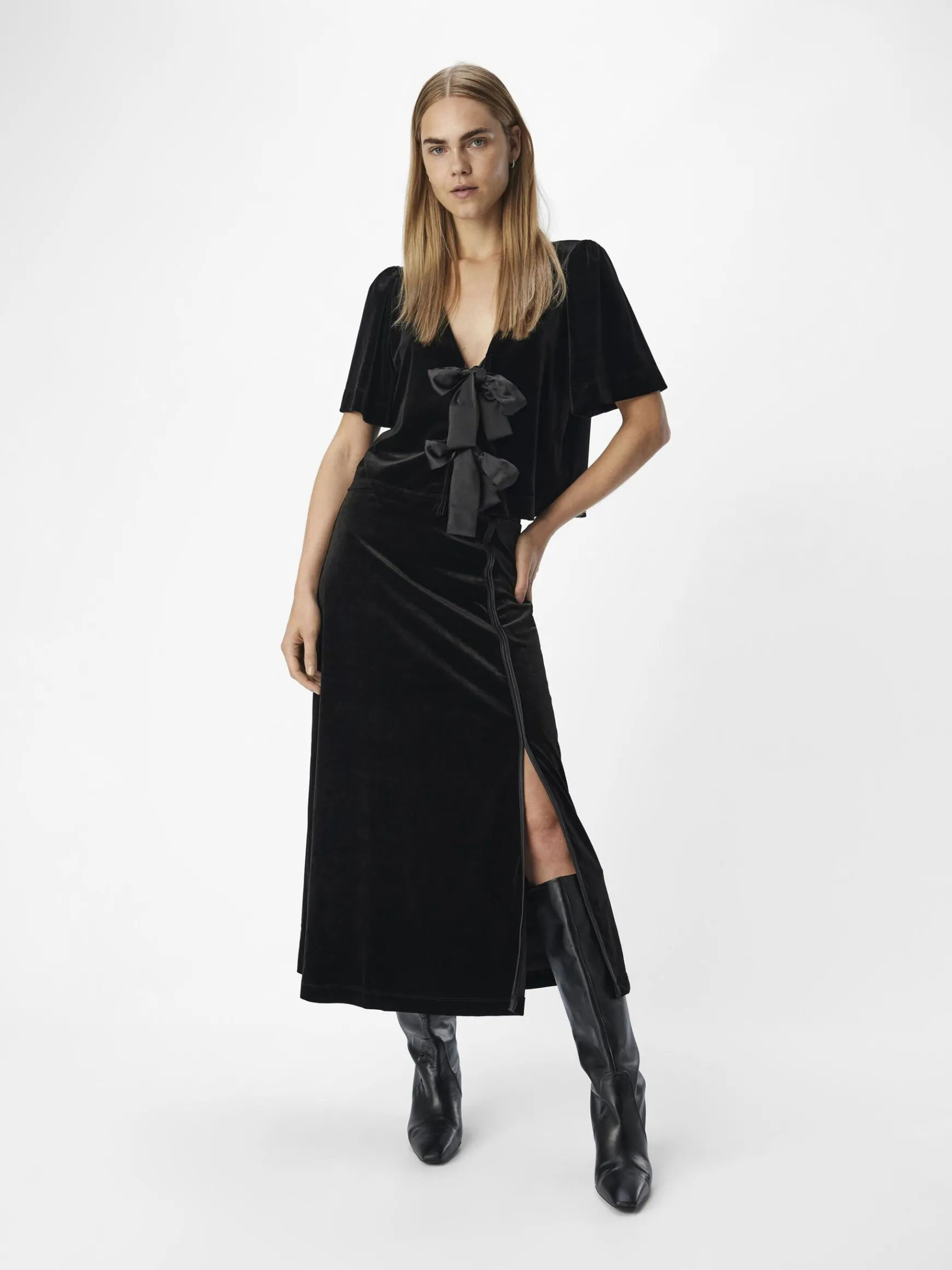 Dame OBJECT VELOUR MAXINEDERDEL