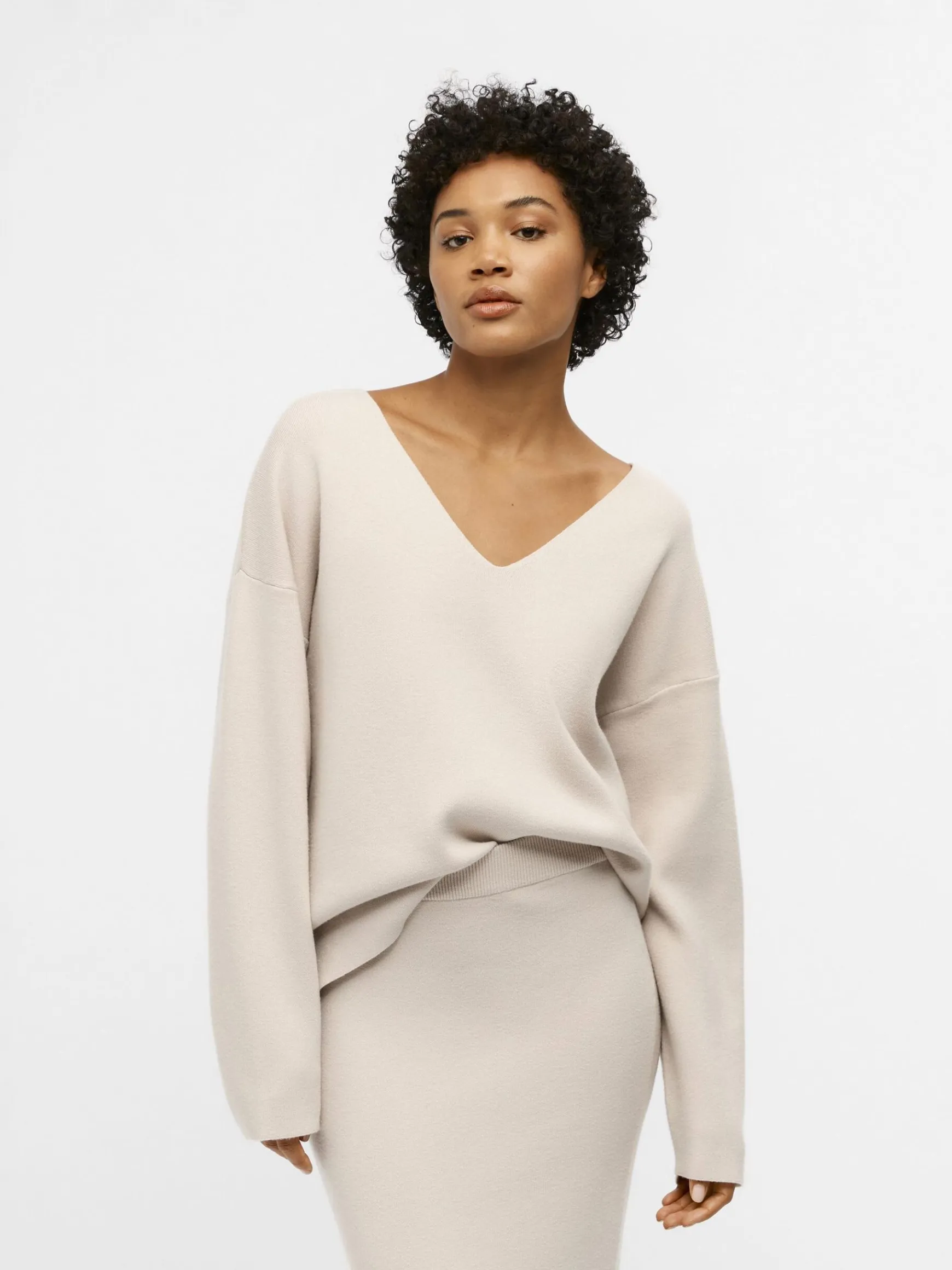 Dame OBJECT V-HALS STRIKTRØJE