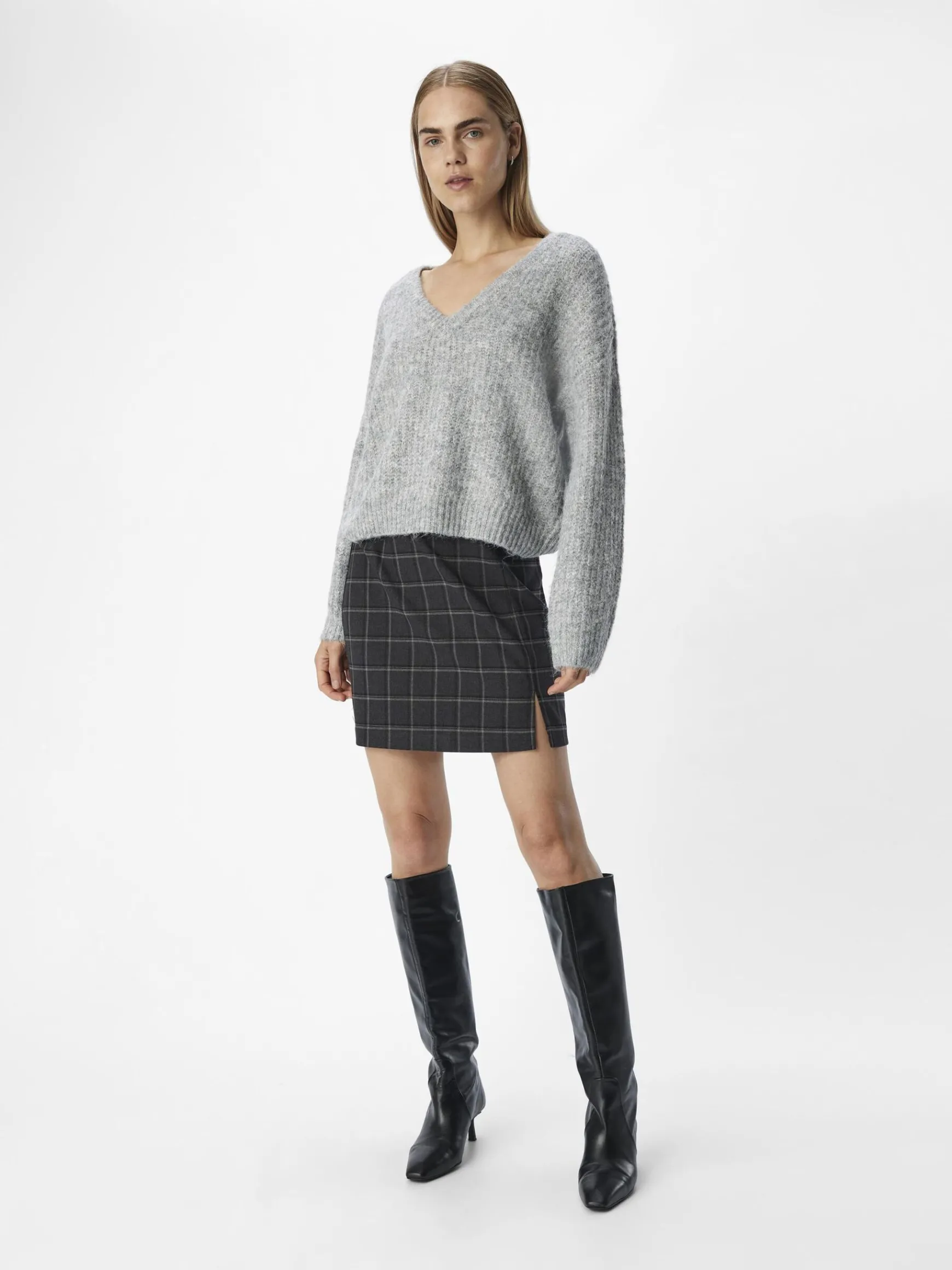 Dame OBJECT V-HALS STRIKTRØJE