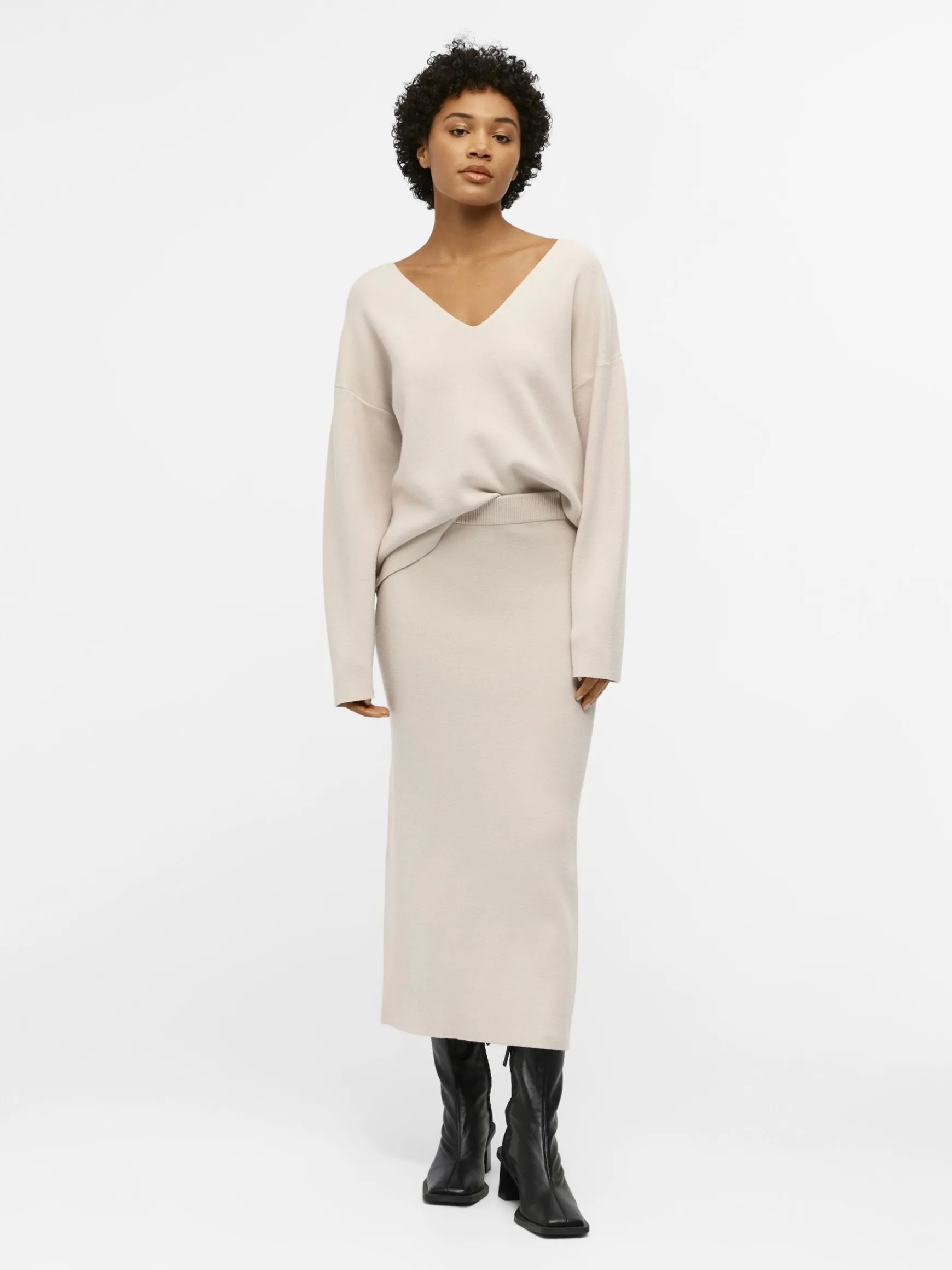 Dame OBJECT V-HALS STRIKTRØJE