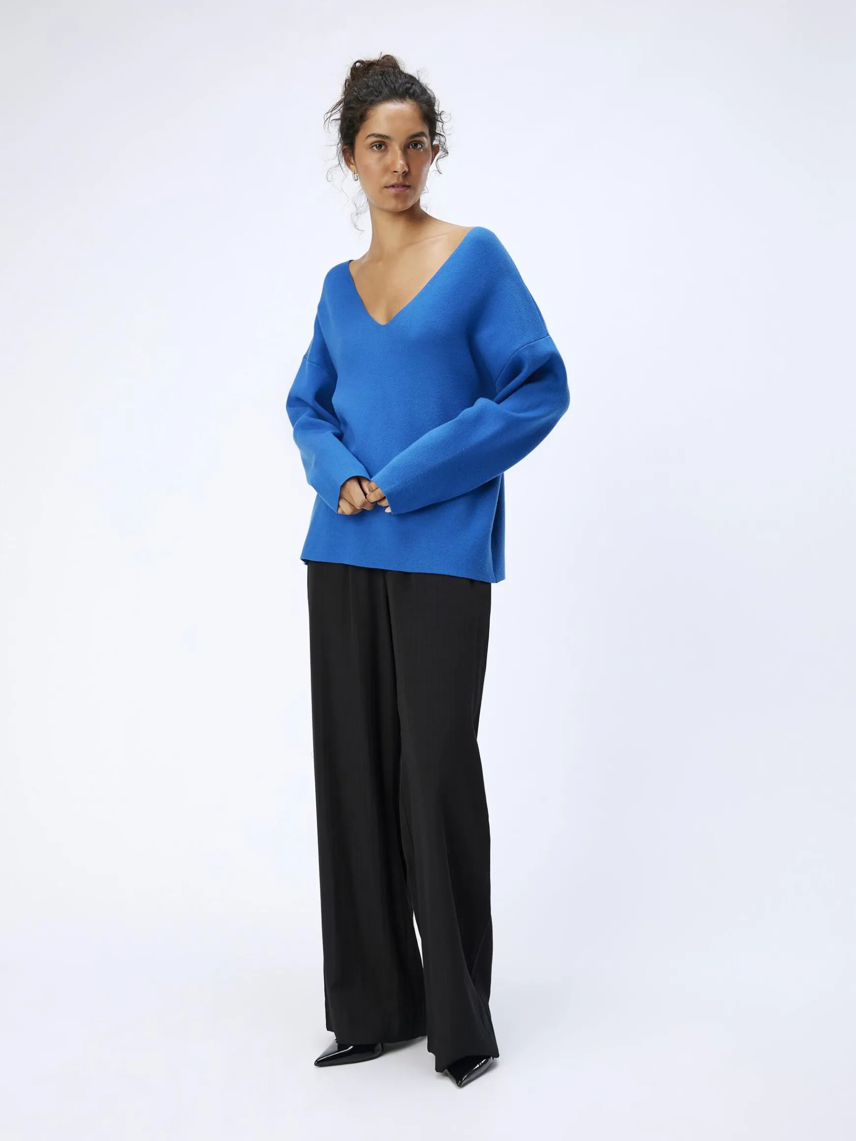 Dame OBJECT V-HALS STRIKTRØJE