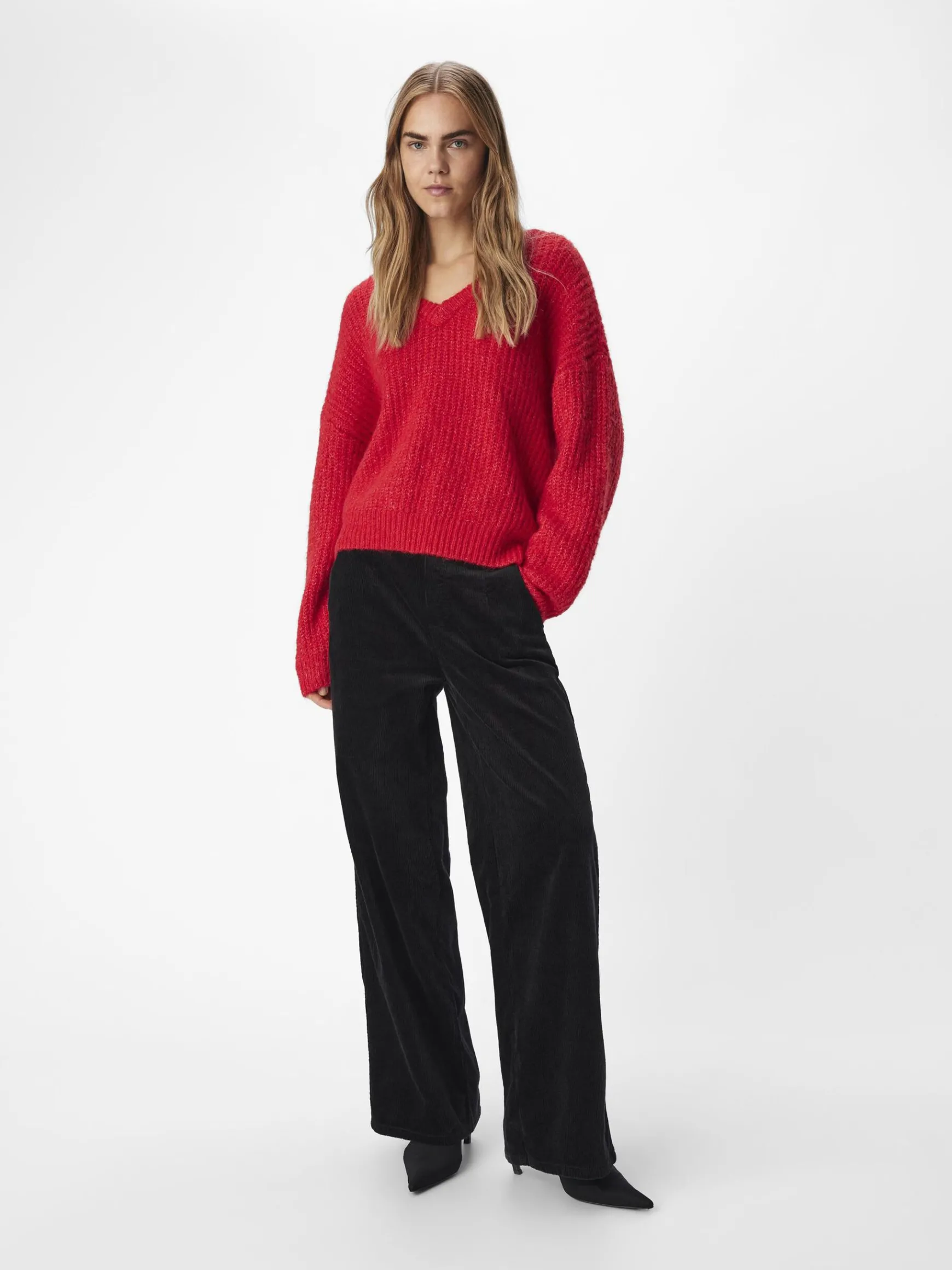 Dame OBJECT V-HALS STRIKTRØJE