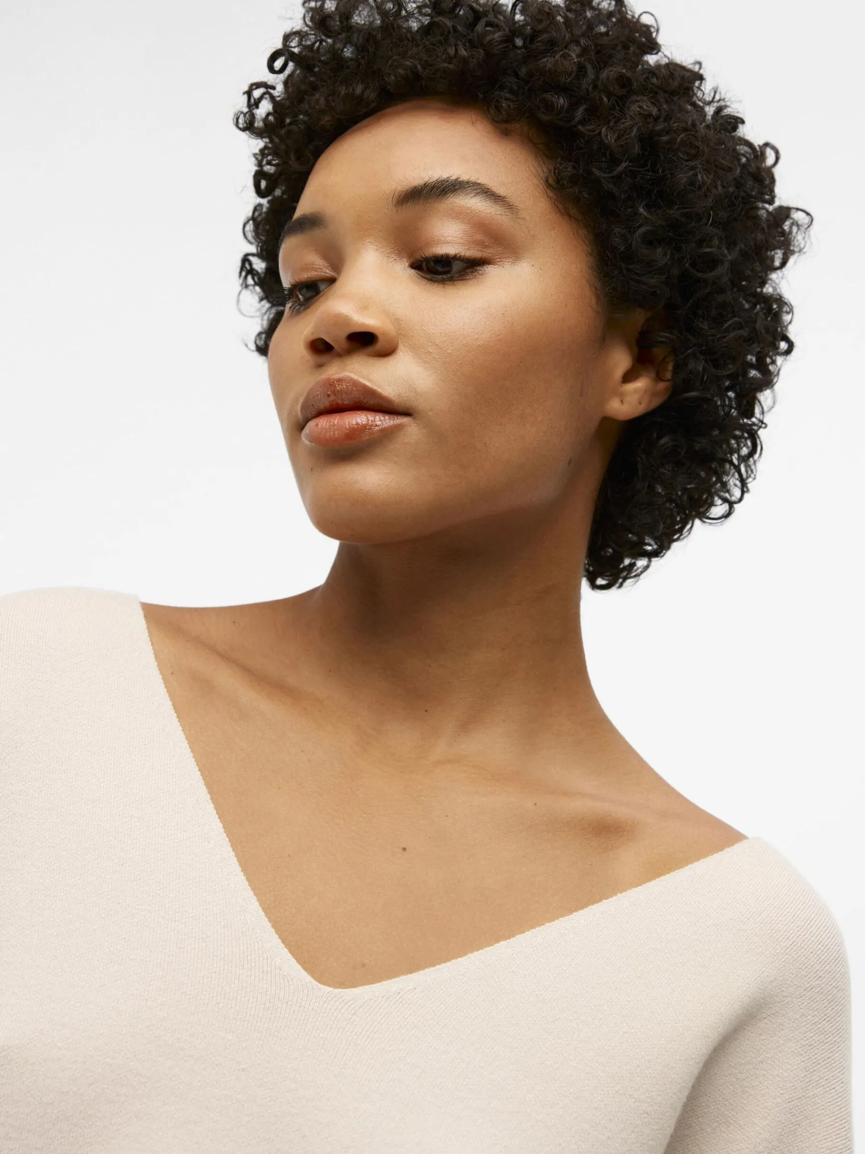 Dame OBJECT V-HALS STRIKTRØJE