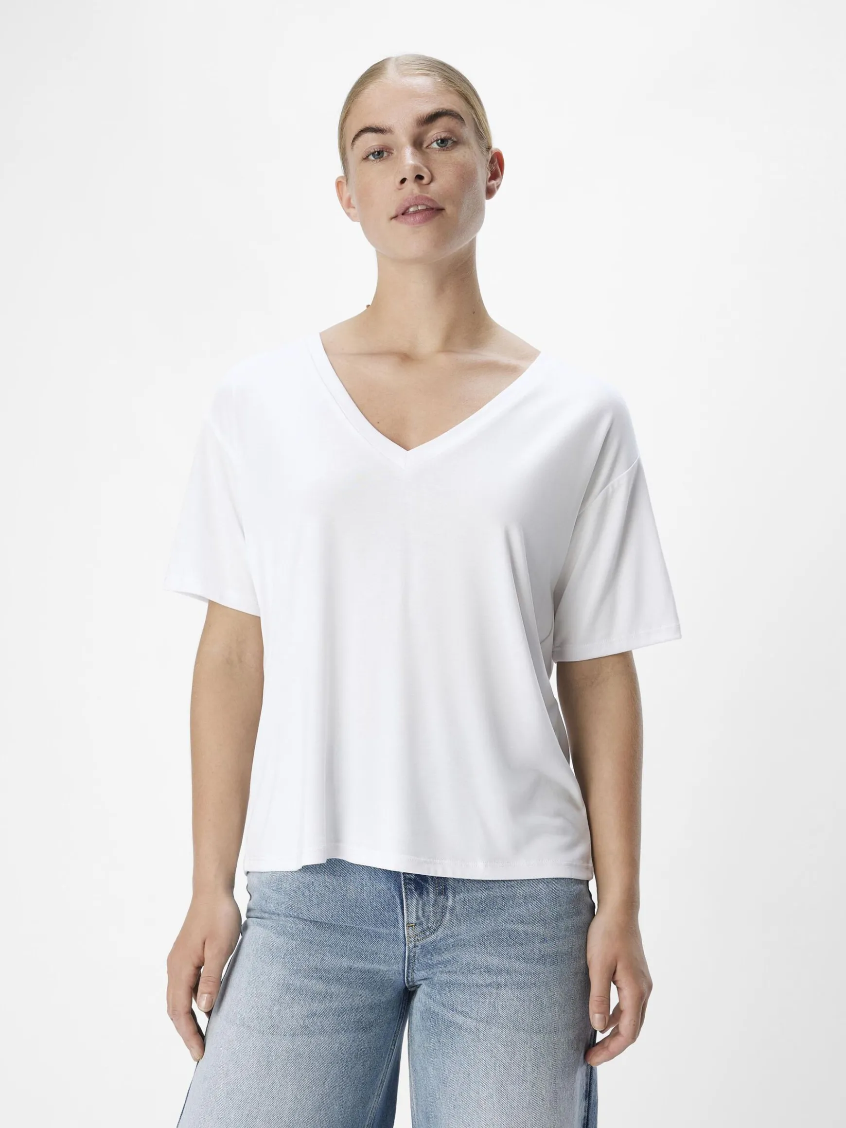 Dame OBJECT V-HALSET T-SHIRT