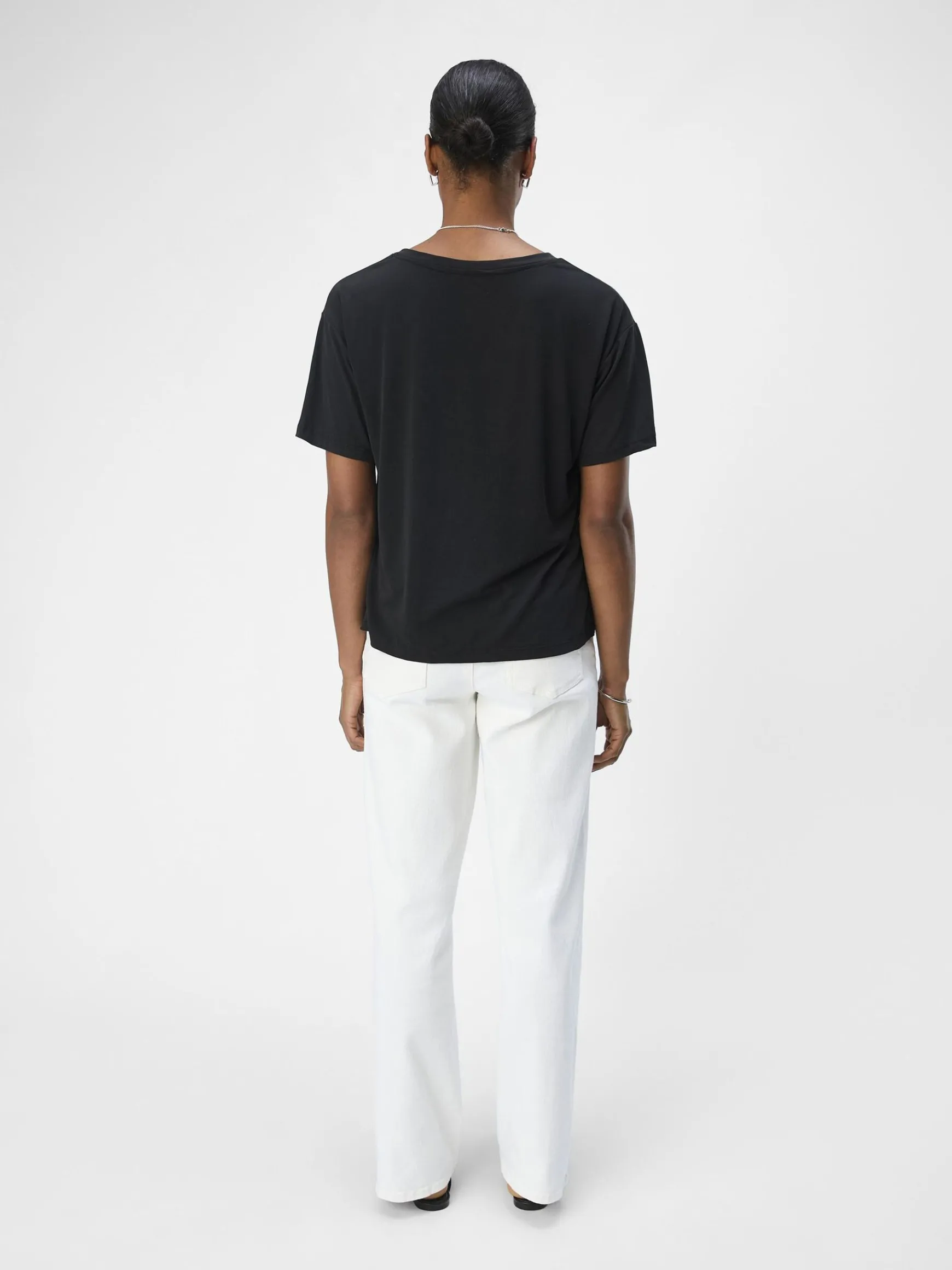 Dame OBJECT V-HALSET T-SHIRT