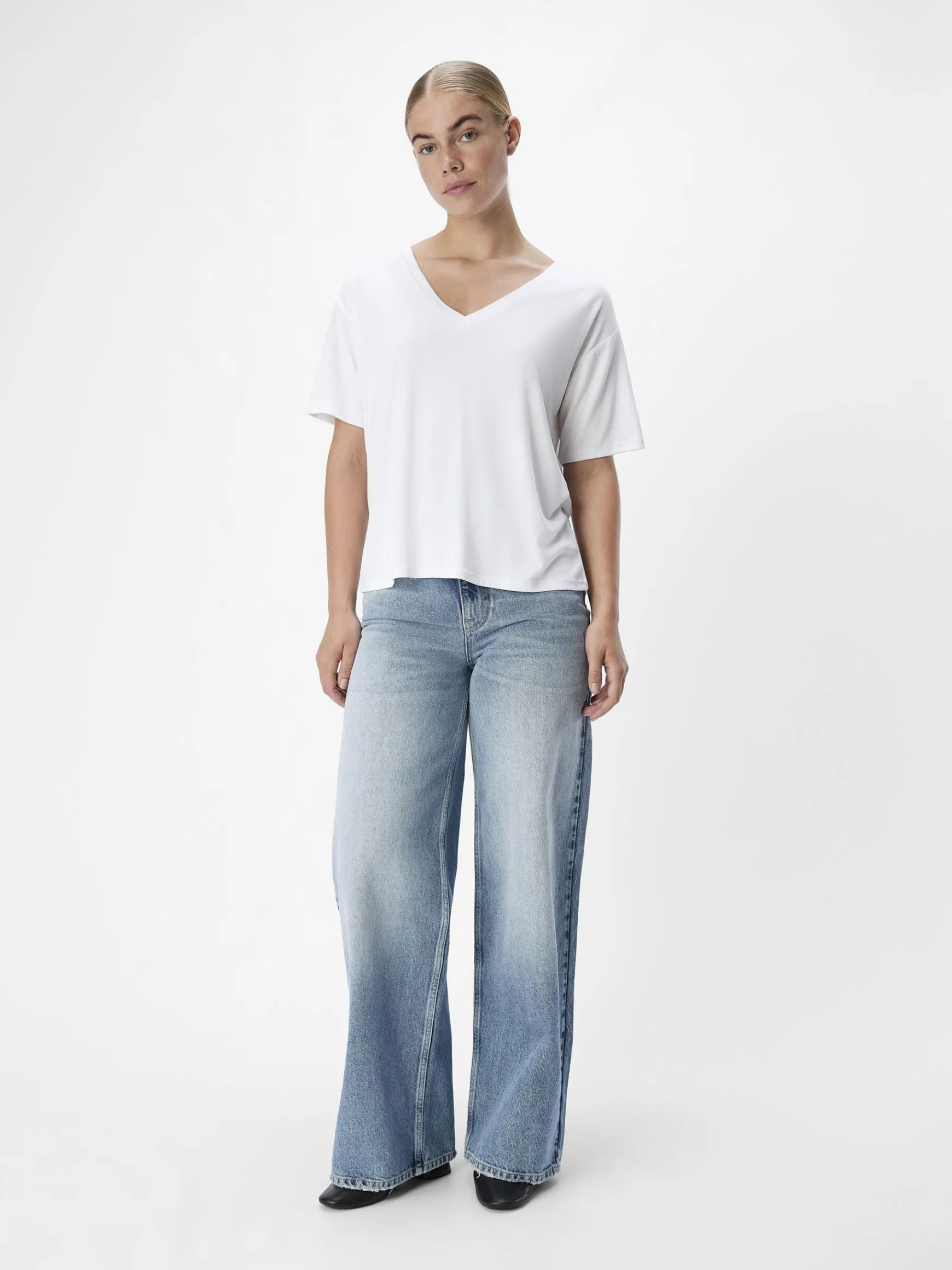 Dame OBJECT V-HALSET T-SHIRT